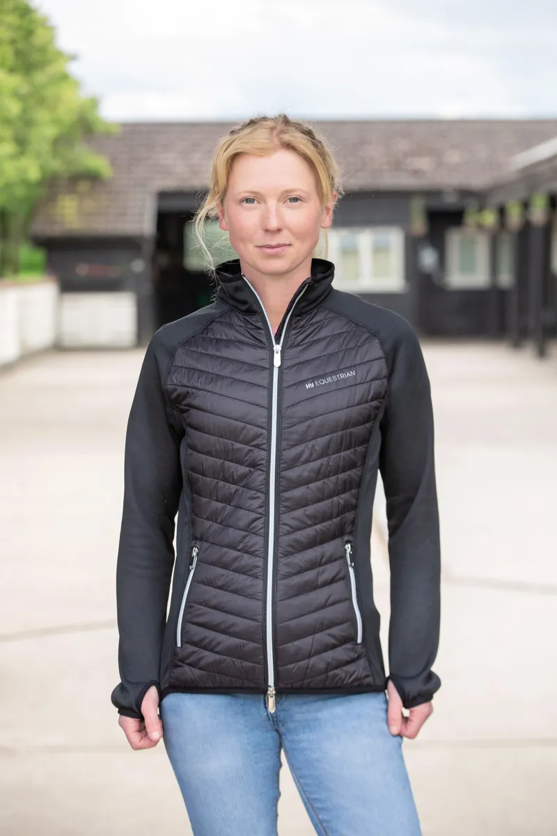 Hy Equestrian Synergy Sync Lightweight Padded Jacket - Black